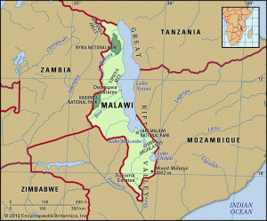Map of Malawi locator