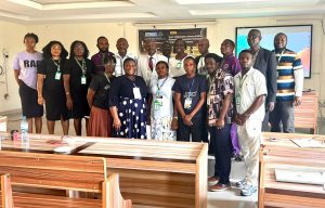 Professor Olatunji Delivering a lecture @ Caleb University