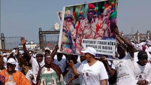 Guineans political rally