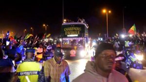 Senegalese football team Heroes Welcome