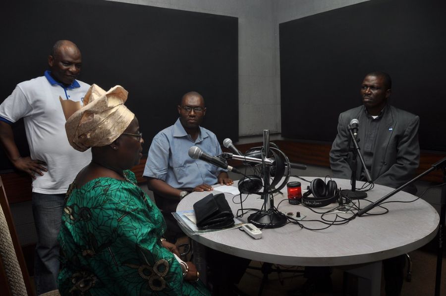 Qasim Akinreti @the VON Studios in Ikoyi Lagos 2006