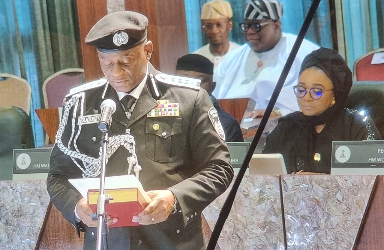 IGP Tunji Disu Taking Oath
