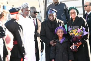 President,Bola-Tinubu Arrival in the UK 1