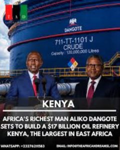 Dangote and Kenyan President