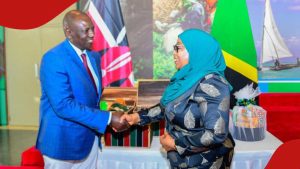 Kenyan and Tanzanian President