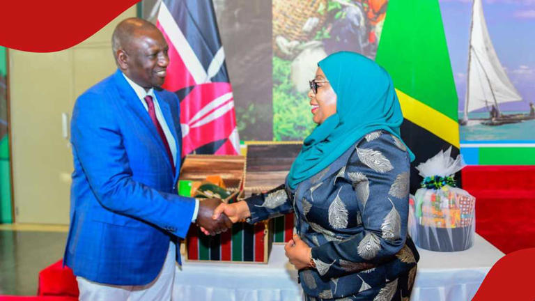 Kenyan and Tanzanian President