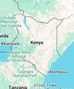 Kenya country map