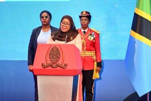 PRESIDENT-SAMIA OF TANZANIA AND HER SINGAPOREAN COUNTERPART  