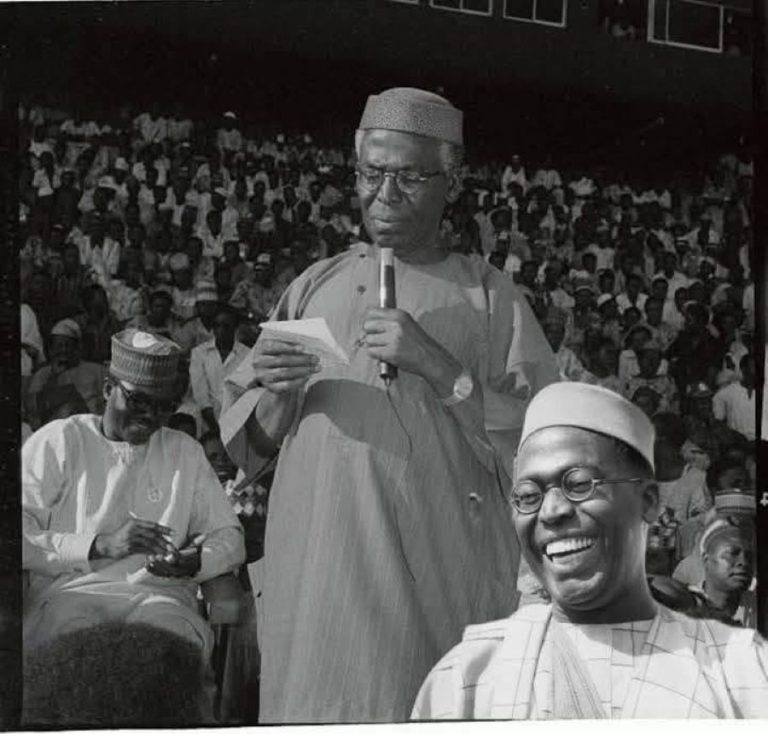 Late Chief Obafemi Awolowo On political Campaign Trail