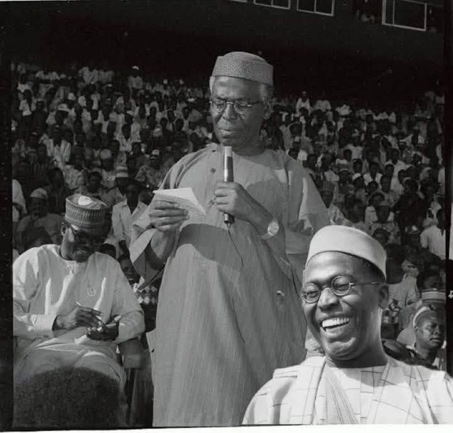 Late Chief Obafemi Awolowo On political Campaign Trail
