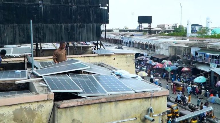 Kano Market Solar Panels on Roof tops