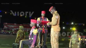 Burkina Faso soldiers in new uniform decoration