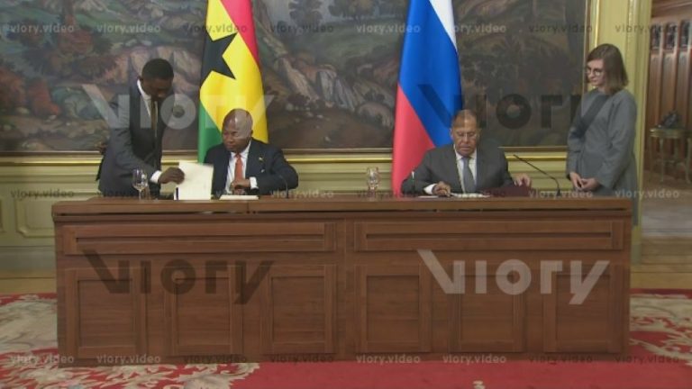Ghana and Russian Foreign Minister
